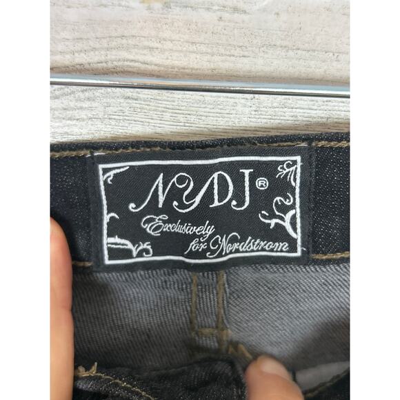 NYDJ Women’s 8 Light Black Denim Straight Leg Stretch Jeans Nordstrom - Picture 3 of 7